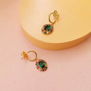 Kate Spade - Victoria Multi Color Gold Earrings - NEW